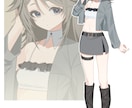 先着5名様限定】立ち絵を制作いたします アニメ塗りのかっこいい、オシャレ、可愛い等の立ち絵描けます！ イメージ2