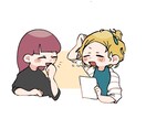 心が和むデフォルメ2人組のイラスト描きます 基本料金2000円 テンプレ以外のポーズ+500円 イメージ3