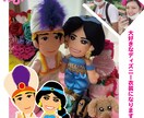 見積商品似顔絵人形ペア（衣装オーダー）制作します ～あなたをそっくりに再現する、オリジナル似顔絵人形！～ イメージ1