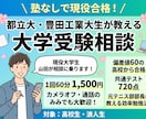 オンラインでの受験相談をします 東京都立大学に塾なし現役で受かった私が相談を優しく受けます イメージ2
