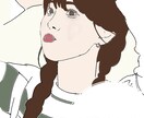 シンプルでおしゃれな似顔絵を描きます あなたや知人の似顔絵を素敵に低価格でお届けします! イメージ1