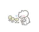 最短即日納品★かわいい猫カットイラスト描きます ゆる可愛い猫のカットイラストを描きます。 イメージ2