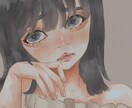 SNS等のアイコンに使えるイラスト描きます 女性の儚さ、美しさ、可愛さを重視して作成します イメージ2