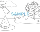 こども向け！かわいいぬりえお作りします かわいい子ども向け！動物・行事・乗り物など何でも〇商用利用可 イメージ4