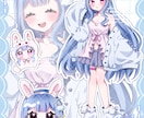 きらふわな目を引く詰め込みイラスト描きます Vtuberさんのキービジュアルやサムネ素材などに！ イメージ4