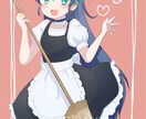 バストアップイラスト1枚を制作します かわいいイラストを様々な用途に使用可能！ イメージ3