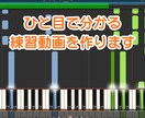 鍵盤の位置が分かるシンセシア動画を作ります お子さまの練習補助として、ピアノ教室でのレッスン用として イメージ1