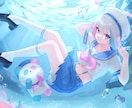 VTuberさん向け 活動用イラスト描きます 透明感重視＆SNS映えを意識したイラスト イメージ6