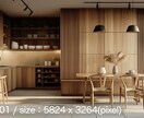 住宅のインテリアパース画像データを販売します 広告・宣伝用に高精細な内観パースの完成品データを販売 イメージ1