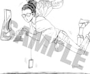 かっこいいエモいイラスト描きます アイコンやヘッダー画像、プレゼントにも！【デジタル鉛筆絵】 イメージ4