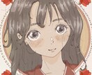 あなただけの女の子アイコン描きます 手描き風の柔らかい雰囲気とかわいい色使い イメージ3