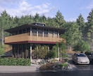 現役一級建築士が住宅の外観CGパースを作成します 現役一級建築士が作成するパースにより、おもいをかたちにします イメージ1