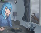 アニメ塗りでキャラクターの半身イラストを描きます スチル、アイコン等、サムネール用のイラストをご希望の方に！ イメージ2