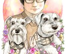手描き水彩＊記念日にがおえ描きます 原画とデータお渡し！祝いの贈り物にピッタリです♪ イメージ6