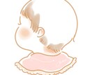 ファーストカットのイラストかきます せっかくならお子様の大切な成長を可愛く残しませんか？ イメージ1