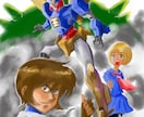 昔のロボットアニメが好きなので、がんばります ロボットデザインも得意ですが、キャラクターも描けます‼️ イメージ1