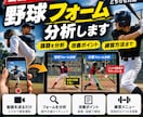 野球の投球・打撃フォームを動画から解析します 課題を分析し改善ポイントを分かりやすく解説！ イメージ1