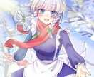 女の子のキャラクターイラストを描きます キラキラした透明感が得意です！寒色系はお任せください！ イメージ1