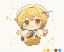 かわいいミニキャライラストを制作します あなたのオリジナルキャラクターをかわいく魅せます イメージ3