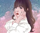 透明感のある韓国風リアルタッチ似顔絵描きます SNS映えする✨大人おしゃれな人物イラスト制作します イメージ2