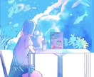 ポップ！でエモい！の描きます 青春の1ページのようなエモい・可愛い！イラスト描けます！ イメージ1
