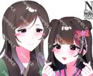 あなたのキャラクター達を描きます 様々な絵柄で対応しております！ イメージ3