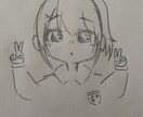 女子高生ぽいイラストになってます 可愛い女の子を強調した素晴らしいイラストになってます。 イメージ1