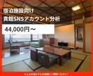 ホテル旅館向けSNS分析を支援いたします 投稿改善と集客導線を可視化します イメージ1