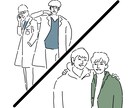 シンプルアイコン作成します 写真とおしゃれ似顔絵のコラボです！ イメージ3