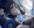 配信、歌ってみた等に使える1枚絵お描きします 汎用的にご使用いただけるキャラクター1枚絵を作成いたします。 イメージ4