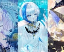 綺麗めなイラストを提供します 配信者や活動者様に限らず、好きを形にします！ イメージ3