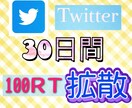30日間毎日100リツイートさせます あなたのツイートを目立たせ宣伝 イメージ1