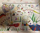 スクラッチアート、自分で想像したイラストを描きます 模写、スクラッチアート、自分で想像したイラストを描きます。 イメージ1