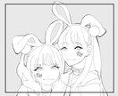 女の子向けのイラストを描きます ゆるふわで綺麗めなデザインです。 イメージ8
