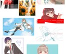 SNSアイコン等可愛いイラストお描きします アイコン以外の立ち絵や一枚絵、歌ってみたサムネも◎ イメージ3