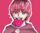 POPで可愛い似顔絵描きます SNSアイコン、個人用、プレゼントにもオススメ！ イメージ3