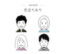 シンプルだけど特徴をとらえた似顔絵作成します SNSアイコン・名刺・結婚式に、可愛いイラスト描きます イメージ6