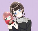 アイコン、ヘッダーお描きします 可愛い女の子の絵柄が得意です(*^^*) イメージ2