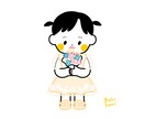 印刷可能な高画質！赤ちゃんの似顔絵作成します SNSアイコンやプレゼントに！データ納品です！ イメージ5