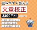 文章校正｜誤字を直し、読みやすく整えます ブログ・説明文・メールの誤字と言い回しを整えます イメージ1