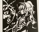 イラストを切り絵化します お気に入りのイラストを、もっと特別な一枚にしましょう！ イメージ2