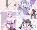 最短２日納品！キュート&ポップなイラスト描きます 配信、SNS、アイコン作成にいかがですか？ イメージ2