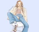 ファッションイラスト描きます お洒落なファッションアイコンに！雑誌や、資料の挿絵に。 イメージ1