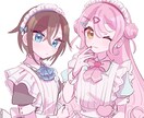 可愛いイラスト(夢絵可)お描きします SNS等でお使い頂ける等身イラスト イメージ2