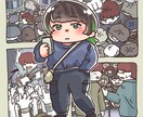 可愛いデフォルメイラスト描きます レトロやポップなど様々な絵柄対応できます！ イメージ2