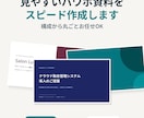 見やすいパワポ資料をスピード作成します 構成から丸ごとお任せOK｜1枚500円〜｜最短3日納品 イメージ1