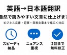 英語文章を自然な日本語に翻訳します 英語→日本語翻訳｜【ビジネス・日常OK】 イメージ1