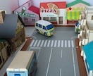 お店・会社のラッピングカーペーパークラフト作ります キッチンカーやデリバリーカーなどに、現在6車種から選べます。 イメージ2