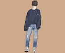 アイコン、イラスト描きます お洋服が好きな人やカップル、淡いタッチがすきな方へ！ イメージ3