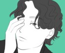 美形の似顔絵に仕上げます プロのイラストレーターがスタイリッシュな似顔絵を描きます イメージ5